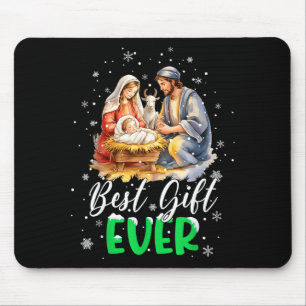 Kühle Jesus-Geburtsszene Christlich jemals Weihnac Mousepad
