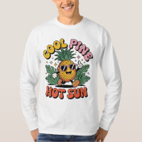 Kühle Kiefer Heiße Sonne Retro Ananas Sommer Stimm