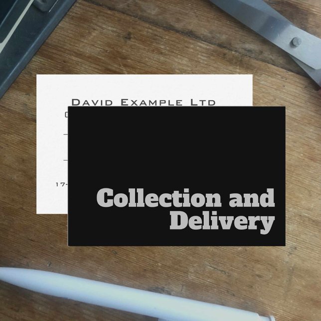 Kühle & klare Sammlung und Lieferung Kurierdesign Visitenkarte (Von Creator hochgeladen)