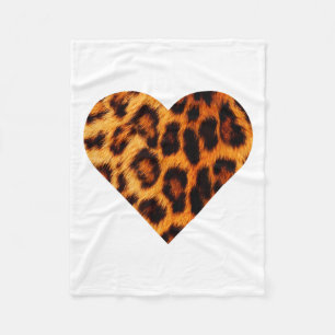 Kühle Liebe Gepard Leopard Druck Herz Cool Valenti Fleecedecke
