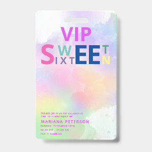 Kühle lustige moderne Teenager-Typografie VIP Swee Ausweis