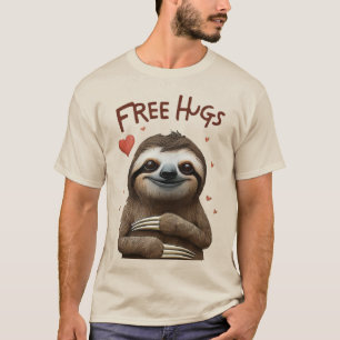 Kühle lustige und witzige kostenlose Umarmungen sü T-Shirt