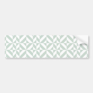 Kühle Minze Geometrisches Deco-Würfelmuster Autoaufkleber