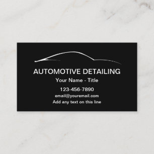 Kühle moderne Autodetailing-Visitenkarte  Visitenkarte