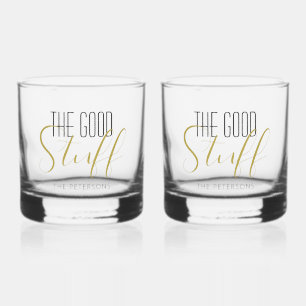 Kühle moderne elegante gute Sachen Gold Schwarz Na Whiskyglas