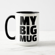 Kühle moderne fette Typografie Schwarz-Weiß Mein g