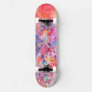 Kühle moderne Kunst gemalt Skateboard