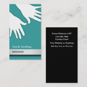 Kühle moderne Massage-Geschäftskarten Visitenkarte