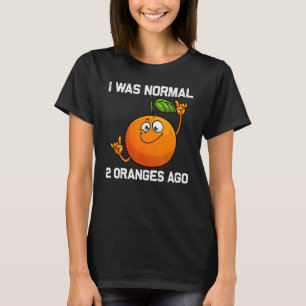 Kühle Orange für Männer Frauen Tropisches Obst Cit T-Shirt
