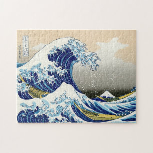 Kühle orientalische japanische Hokusai Fuji-Blick