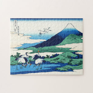 Kühle orientalische japanische Hokusai Fuji-Blick