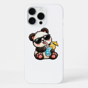 Kühle Panda-Drinks iPhone 16 Pro Max Hülle