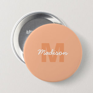 Kühle Pastell-Pfirsichfarbe mit individuellem Mono Button