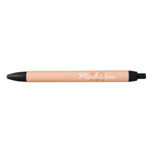 Kühle Pastell-Pfirsichfarbe mit individuellem Mono Kugelschreiber