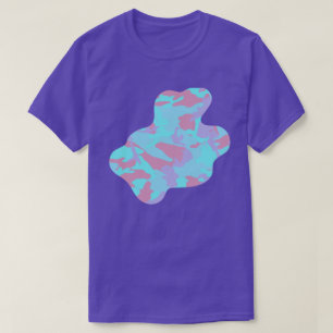 Kühle Pastell-Tarnmuster-Spritzlackierung v3 T-Shirt
