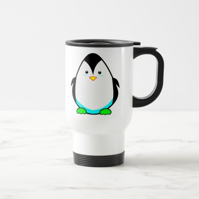 Kühle Penguin-Reise-Tasse Reisebecher (Rechts)