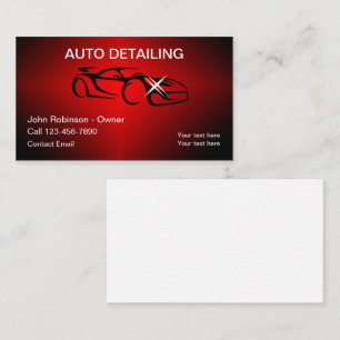 Kühle professionelle Visitenkarten für Autodetaili Visitenkarte