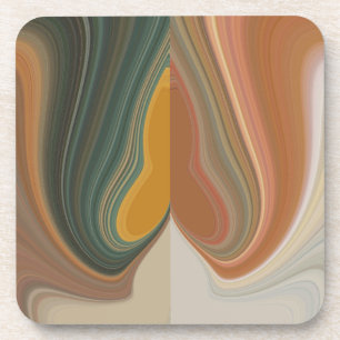 Kühle Retro-Abstrakte Grafik bunte Matata Strand Getränkeuntersetzer
