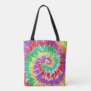 Kühle Rot Grüne Gelbe Woodstock Rave Tie Dye Tasche