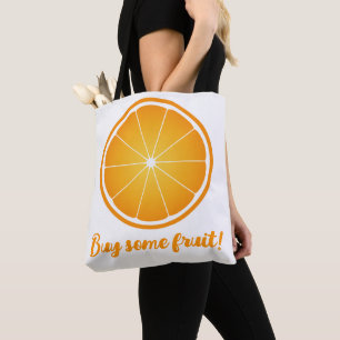 Kühle saftige Orangenscheibe Kaufe Obst beim Einka Tasche