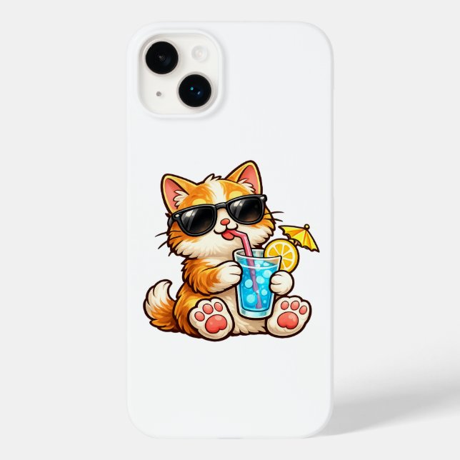 Kühle Sommerkatze Case-Mate iPhone 14 Plus Hülle (Rückseite)