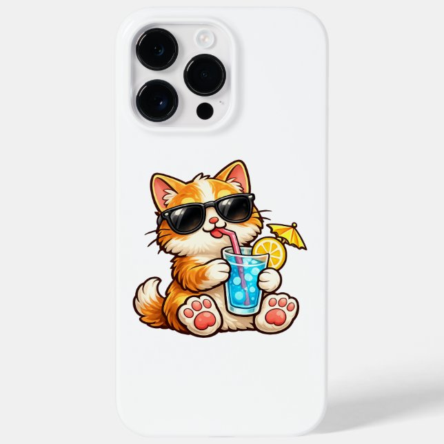 Kühle Sommerkatze Case-Mate iPhone 14 Pro Max Hülle (Rückseite)