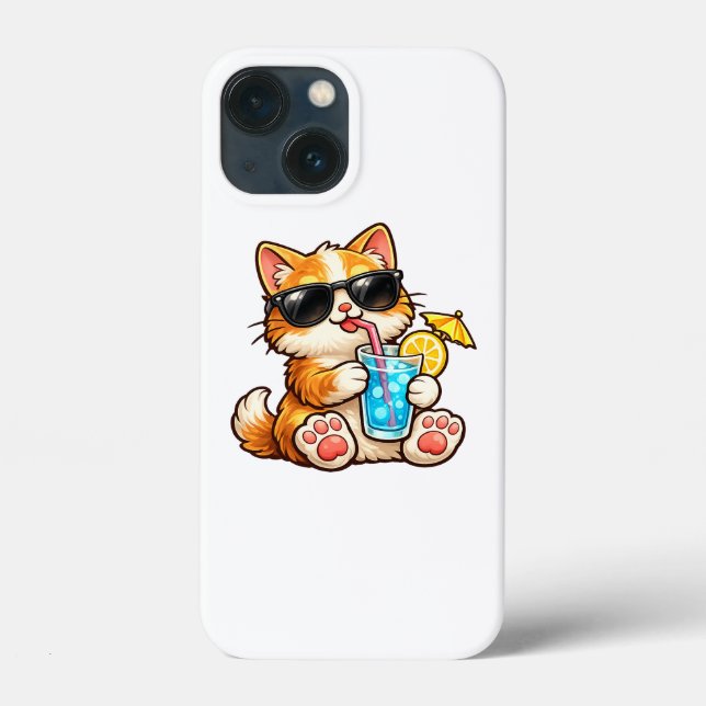 Kühle Sommerkatze Case-Mate iPhone Hülle (Rückseite)