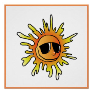 KÜHLE SOMMERSONNE POSTER