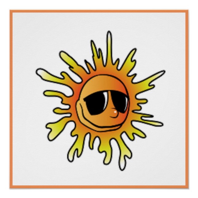KÜHLE SOMMERSONNE POSTER (Vorderseite)