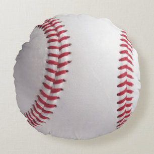 Kühle stilvolle Baseball-Sportball-Textur-Muster Rundes Kissen