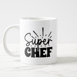 Kühle Super-Chef-Wortkunst Jumbo-Tasse