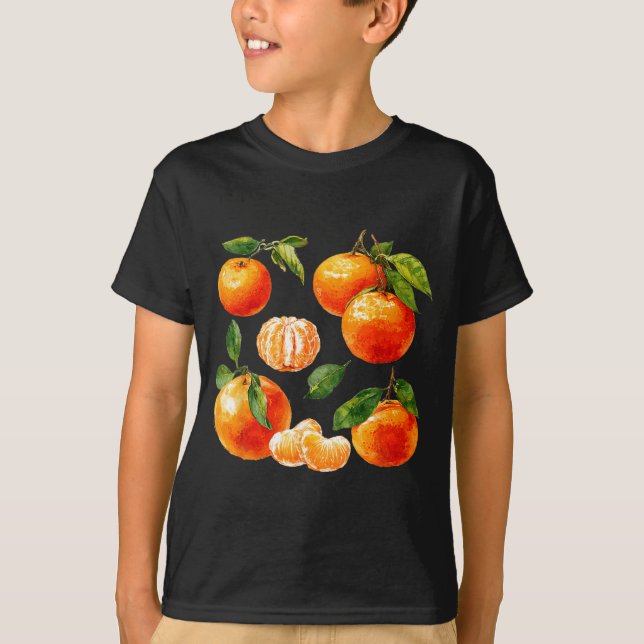 Kühle Tangerine Frucht T-Shirt (Vorderseite)