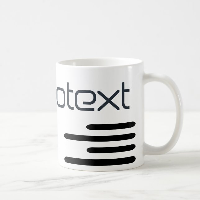 Kühle Technotext Techno Text Kaffeetasse (Rechts)