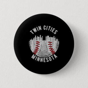 Kühle Twin Cities Minnesota Mn Baseball Skyline St Button