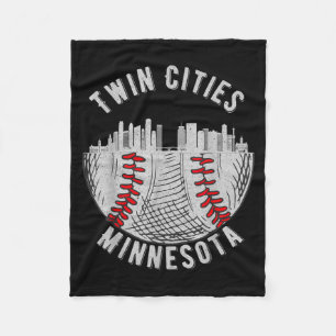 Kühle Twin Cities Minnesota Mn Baseball Skyline St Fleecedecke