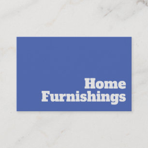 Kühle und klare Zuhause-Einrichtung Design Visitenkarte