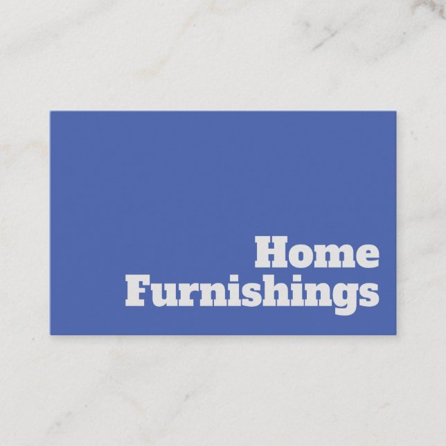 Kühle und klare Zuhause-Einrichtung Design Visitenkarte (Vorderseite)
