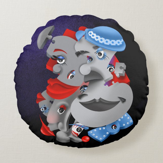 Kühle und künstlerische Kissen (Vorderseite)