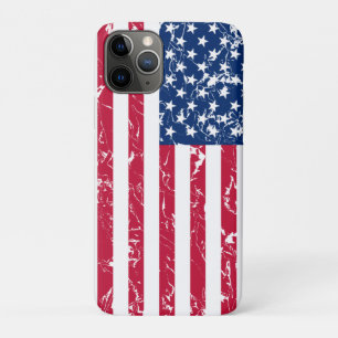 Kühle und patriotische bedrängte amerikanische Fla iPhone 11 Pro Hülle