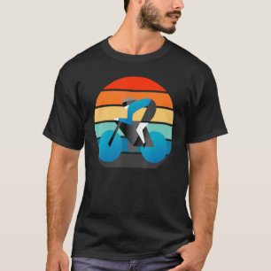 Kühle und sonnenuntergangs Straße Fahrradhelm mit  T-Shirt