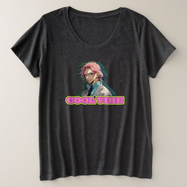 Kühle Vibes Große Größe T-Shirt (Design vorne)