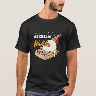 Kühle Waffel-Zitate - Professionelle Eiscreme-Waff T-Shirt