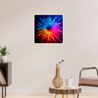 Kühle warme stachelige Sternenexplosion-Kunst