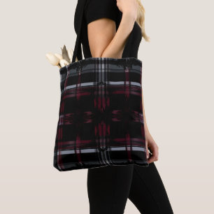 Kühle zerrissene gothische grungy Grunge Karomuste Tasche