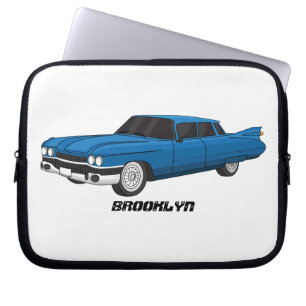 Kühler blauer Oldtimer von 1959 Laptopschutzhülle