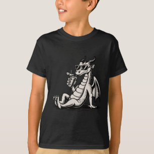 Kühler entspannender Drache – Chill-Fantasy-Illust T-Shirt