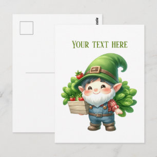 Kühler Gnom-Tomatenbauer anpassbar Postkarte