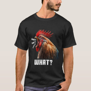 Kühler sarkastischer wütender Hahn schreit Grafik  T-Shirt