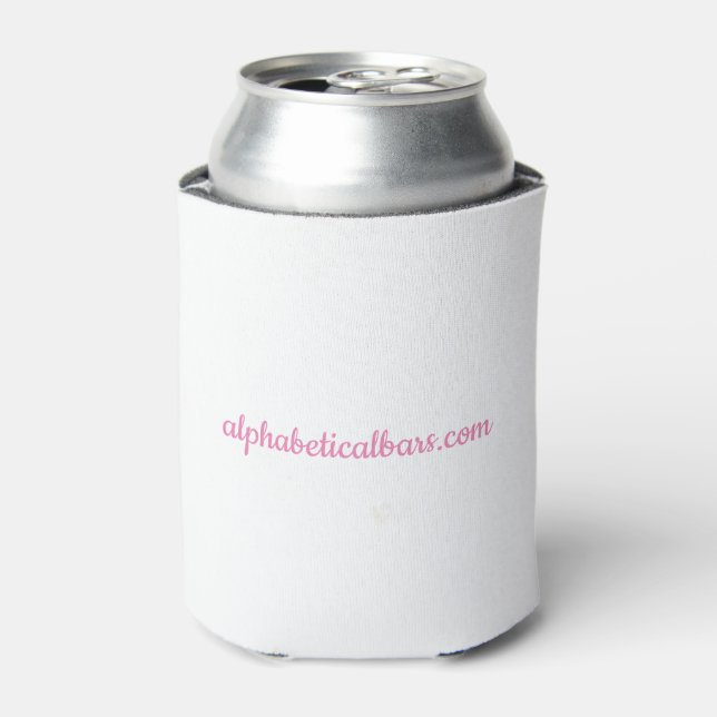 Kühler - WEISS/PINK Dosenkühler (Kanne Vorderseite)