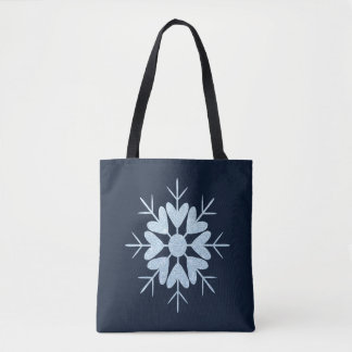 Kühler Winter Eisblauer Kristallglitter Schneefloc Tasche